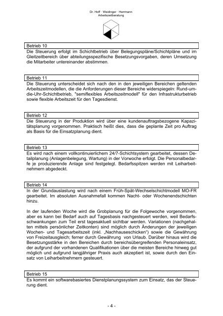 Kurz-Umfrage zum Thema Arbeitszeit-Controlling im September 2009