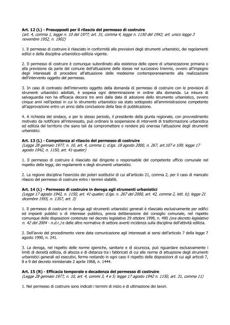 D.P.R. 06 giugno 2001, nÂ° 380 - Regione Lazio