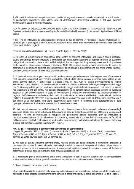 D.P.R. 06 giugno 2001, nÂ° 380 - Regione Lazio