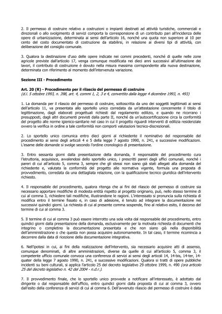 D.P.R. 06 giugno 2001, nÂ° 380 - Regione Lazio