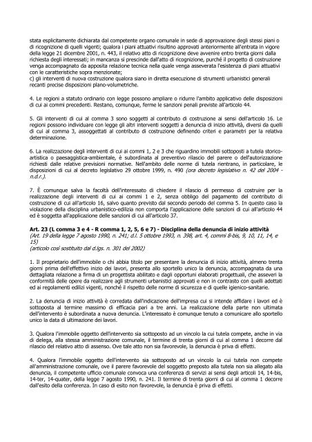 D.P.R. 06 giugno 2001, nÂ° 380 - Regione Lazio