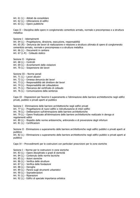 D.P.R. 06 giugno 2001, nÂ° 380 - Regione Lazio