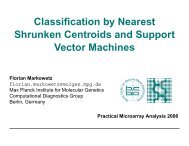 Classification by Nearest Shrunken Centroids and Support Vector ...