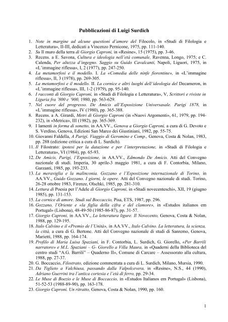 Bibliografia completa - Diras