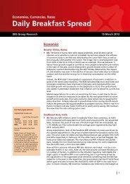 Daily Breakfast Spread - the DBS Vickers Securities Equities Research