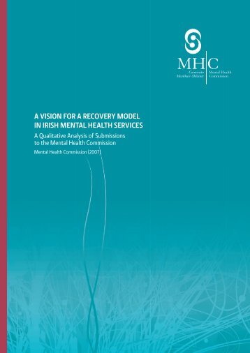 a vision for a recovery model in irish mental health services