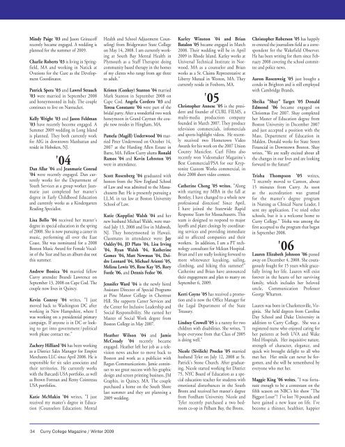 Mag_text_Spring 06 - Curry College