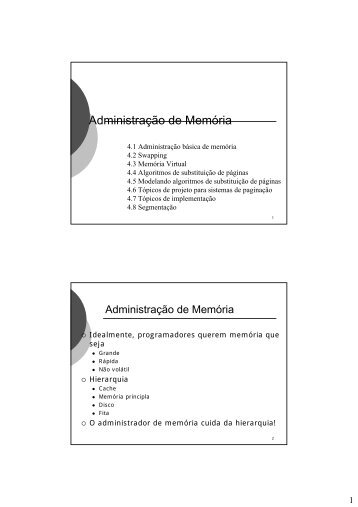Gerenciamento de memória