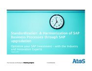 Standardization & Harmonization of SAP Business Processes ...
