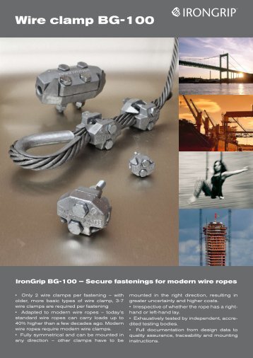 BG-100 wire clamp - IronGrip