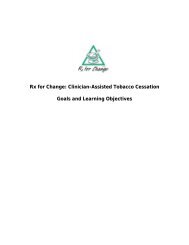 Rx for Change: Clinician-Assisted Tobacco Cessation Goals and ...