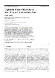 Digital synthetic-heterodyne interferometric demodulation