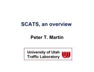 SCATS, an overview - Traffic Signal Systems Committee