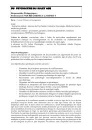 Psychiatrie du sujet Ã¢gÃ© - Formation mÃ©dicale continue