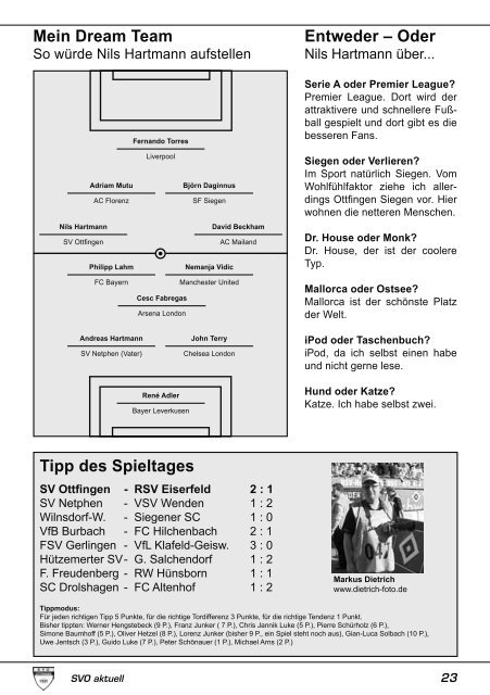 SVOAKTUELL - Sportverein 1931 Ottfingen eV