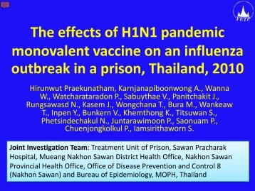 An effect of H1N1 pandemic monovalent vaccines on the ... - Library