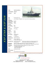 KSP STAR & KSP SUN - Keppel Smit Towage Pte Ltd