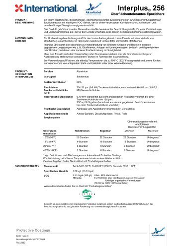 Interplus® 256 - H & S Beschichtungssysteme