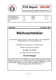 FCK Report ONLINE Nr. 144, Nov. 2005 (PDF: 733,0 KB) - FC Kalbach