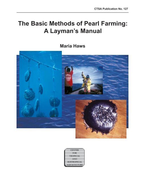 The Basic Methods of Pearl Farming: A Layman's Manual - CTSA