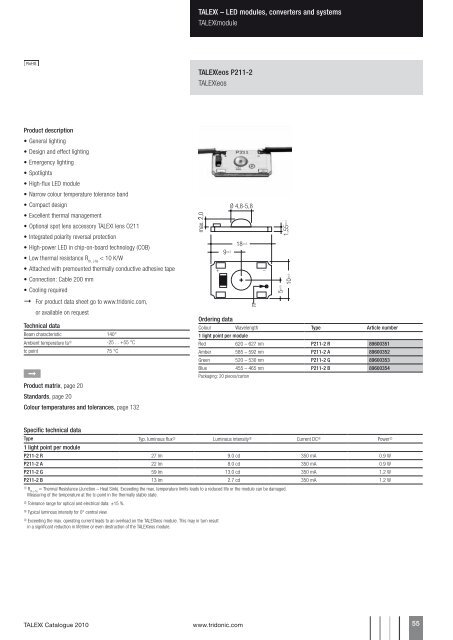 T Catalogue 2010 - Tridonic