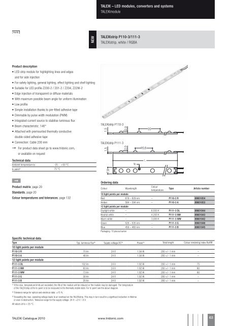 T Catalogue 2010 - Tridonic