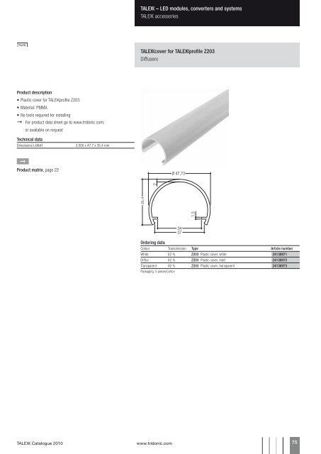 T Catalogue 2010 - Tridonic