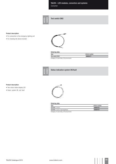 T Catalogue 2010 - Tridonic