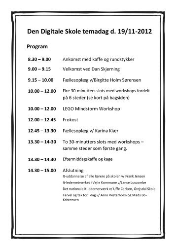 Den Digitale Skole temadag d. 19/11-2012 - Vifin