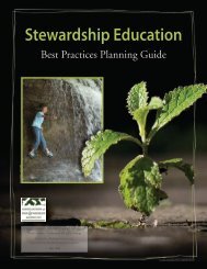 Stewardship Education Best Practices Planning Guide