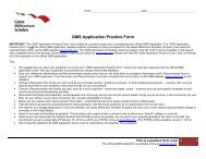 GMS Application Practice Form - The Gates Millennium Scholars