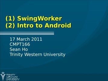 Intro to Android
