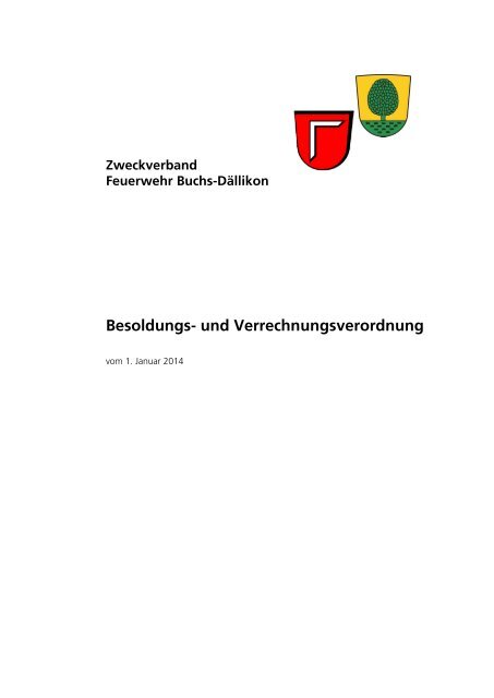 Besoldungs- und Verrechnungsverordnung - Gemeinde Buchs ZH