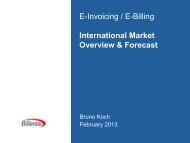 E-Invoicing / E-Billing International Market Overview ... - Billentis