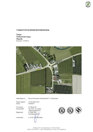 VERKENNEND BODEMONDERZOEK Tango ... - Gemeente Buren