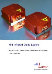 Product flyer mid-infrared lasers - M2k-laser.com