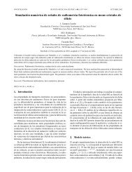 Simulación numérica de señales de radiometría fototérmica en ...