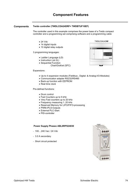 Compact / Hardwired / Logic Controller / Twido ... - Schneider Electric