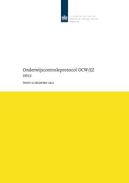 Onderwijscontroleprotocol OCW/EZ 2012 - Onderwijsinspectie