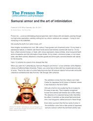 Samurai armor and the art of intimidation - International Arts & Artists