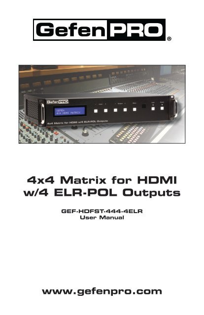 Gefen Launches Toolbox Extender For Hdmi W Pol With Hdbaset Technology