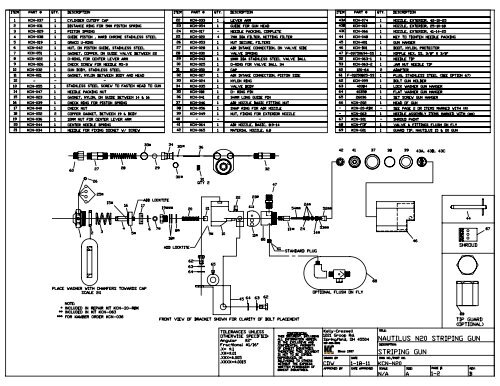 KCN-20 Parts Drawings - Kelly-Creswell