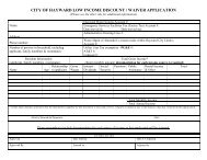 city of hayward low income discount / waiver application