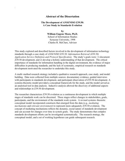 Archive of dissertation abstracts in music