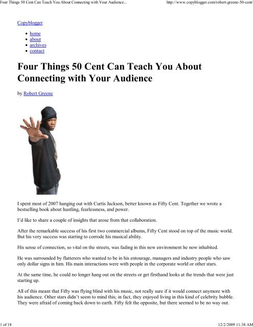 4 Things 50 Cent Can Teach You About Audience
