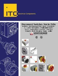 EB-21012 Disconnect Switches ITC