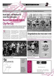 Record aan records tijdens City-Pier-City - The Hague Road Runners