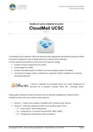 Guida al nuovo sistema di posta CloudMail - UniversitÃ  Cattolica del ...