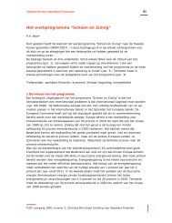 Het werkprogramma âSchoon en Zuinigâ - Wim Drees Stichting