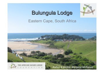 Bulungula case presentation by Margaret McKenzie - The African ...